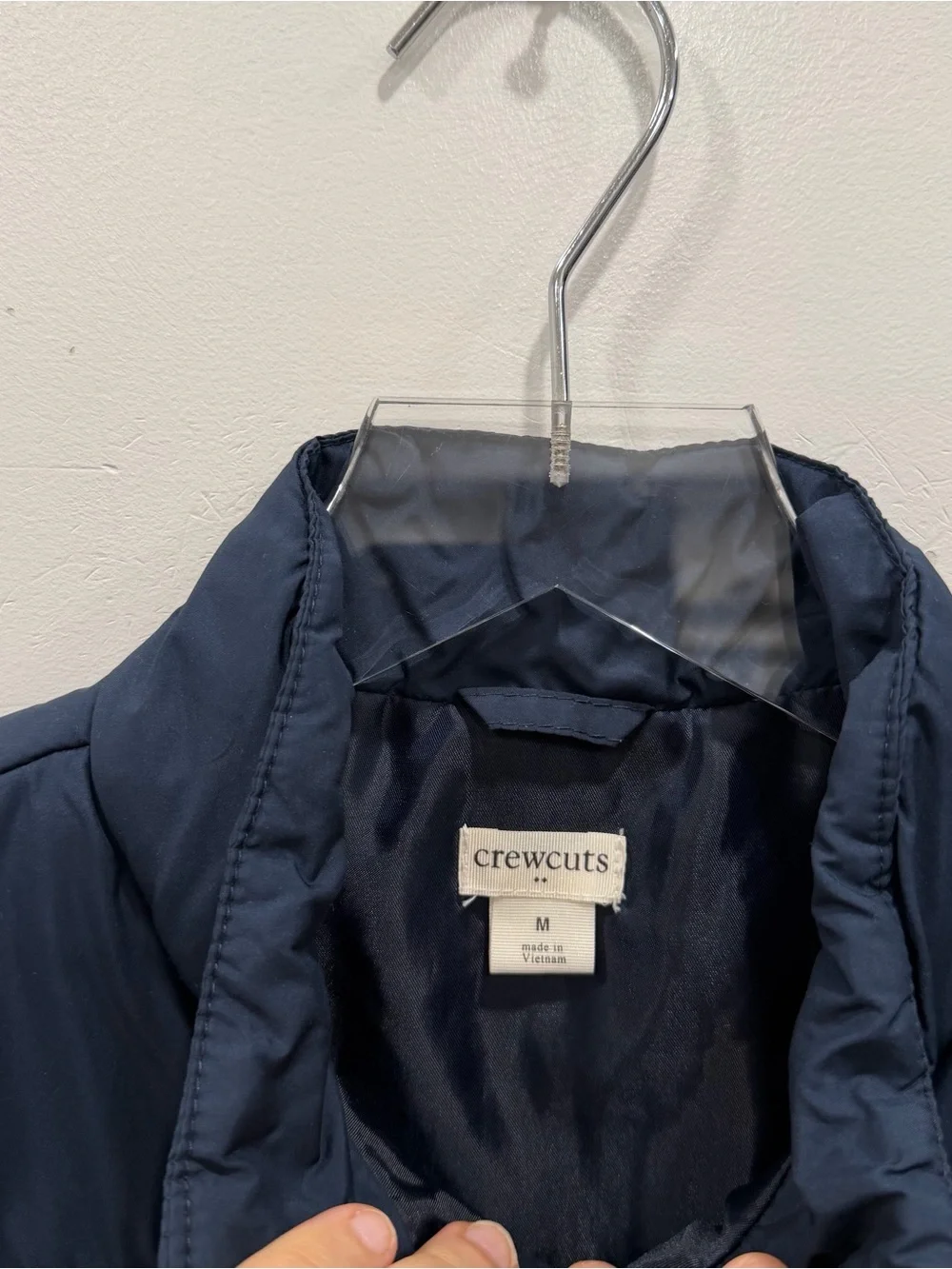J. Crew Crewcuts Boys Colorblock Walker Vest Quilted Green Blue *flawed*